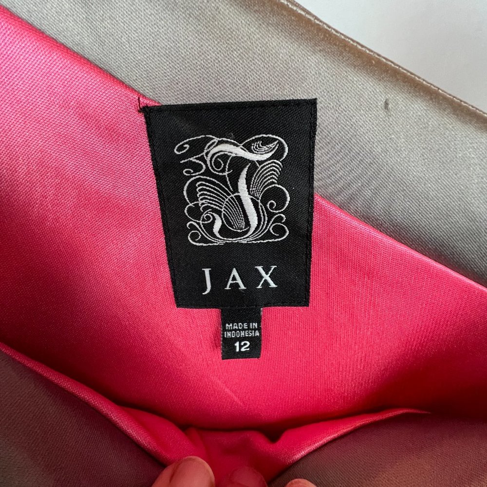 Jax Color Block Split Shoulder Midi Sheath Dress … - image 7